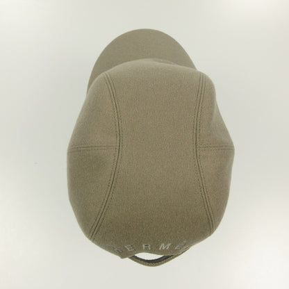 HERMES | Hermes Back Logo Embroidered Cap Gray