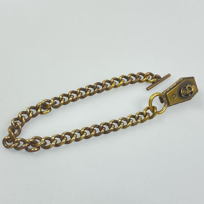 COFFIN SKULL WALLET CHAIN ウォレットチェーン swc-17 真鍮【姫路東店】