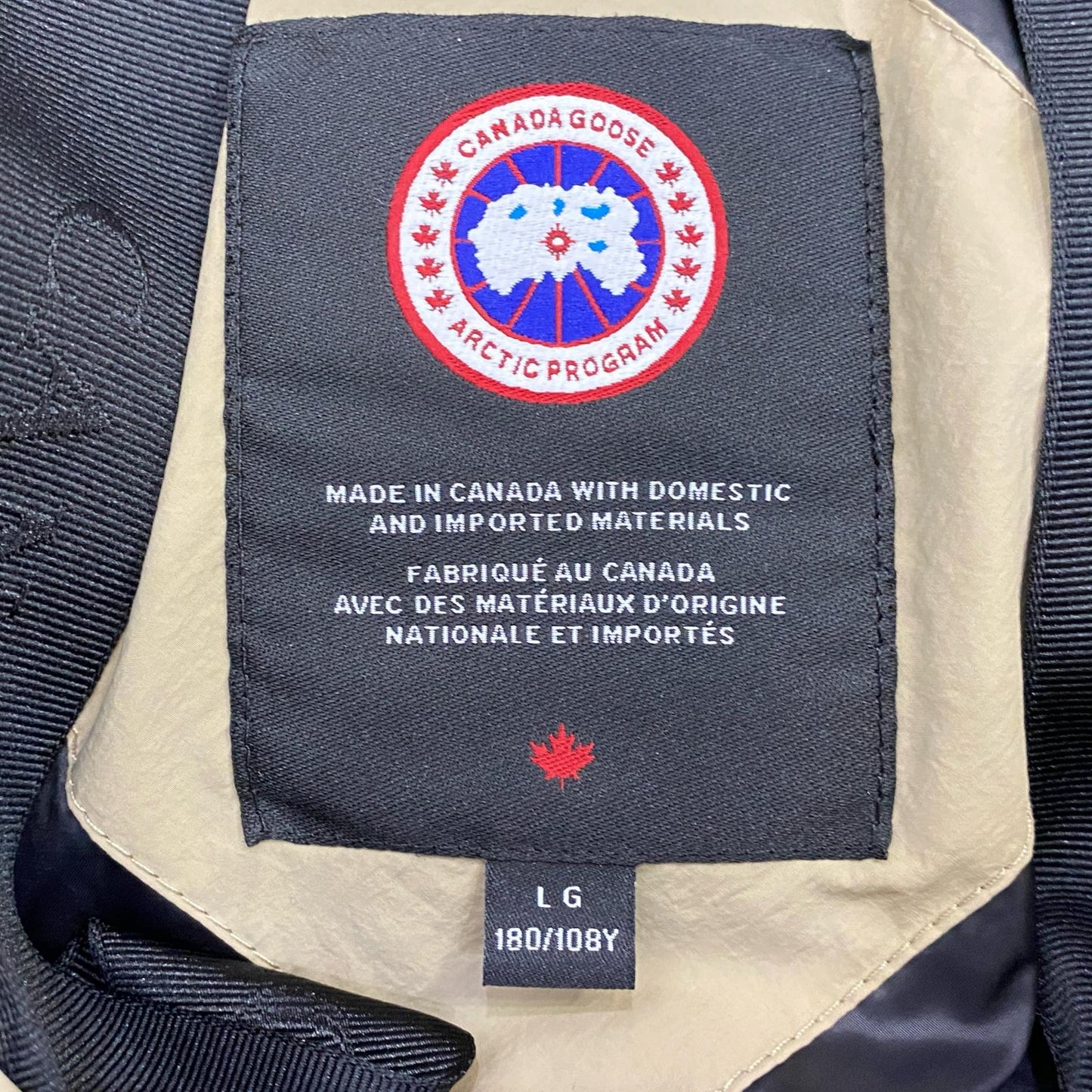 CANADA GOOSE | カナダグース ローレンスパッファージャケットブラックレーベル ダウンジャケット 2802MB 2024A/W 国内正規品 ベージュ サイズ：L【姫路東店】