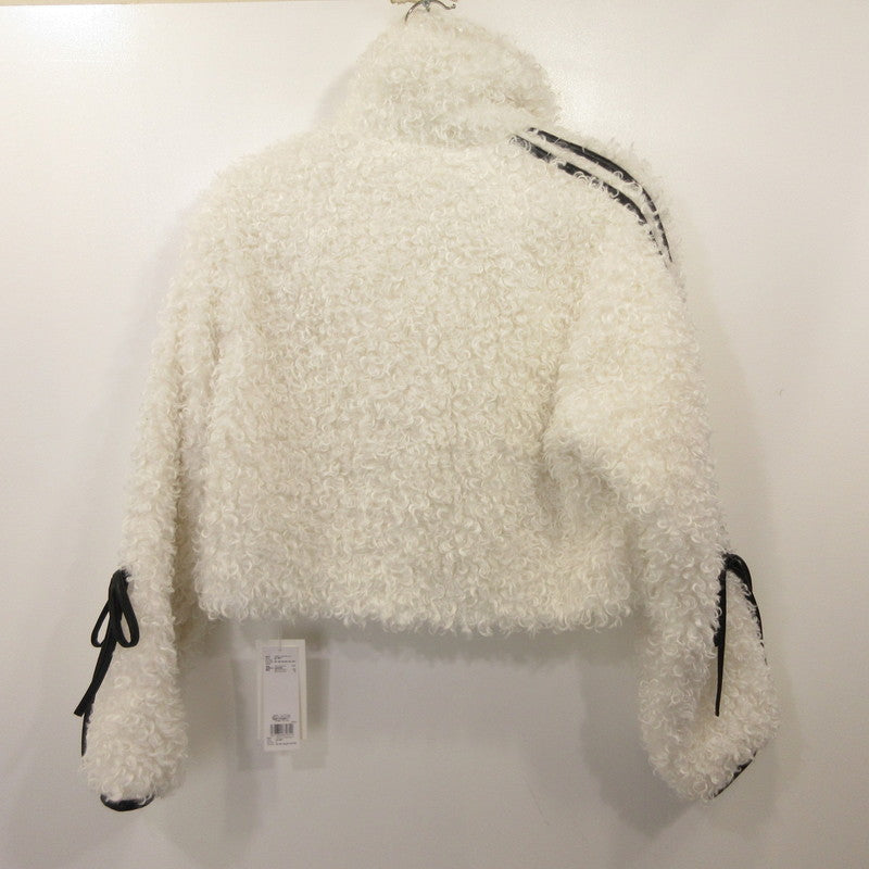FRAY I.D | FRAY I.D Ribbon Boa Fur Jacket Outerwear FWFJ255051 Size: F White