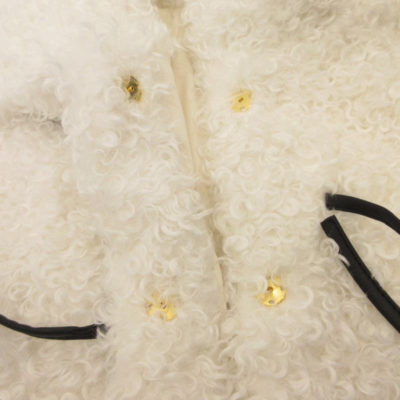 FRAY I.D | FRAY I.D Ribbon Boa Fur Jacket Outerwear FWFJ255051 Size: F White