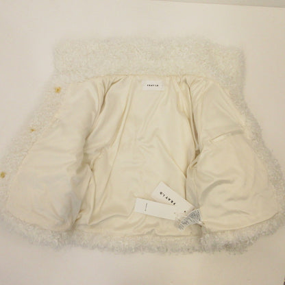 FRAY I.D | FRAY I.D Ribbon Boa Fur Jacket Outerwear FWFJ255051 Size: F White