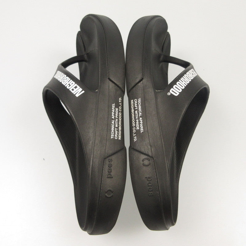 NEIGHBORHOOD | NEIGHBORHOOD FLIPFLOP Sandals 241BP44N-FW01 ×PAES Black 26cm