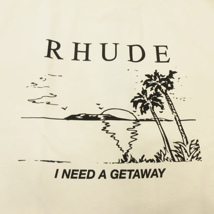 RHUDE | RHUDE I NEED A GETAWAY TEE Short Sleeve T-Shirt RHPS26TT09012 White Size: XL