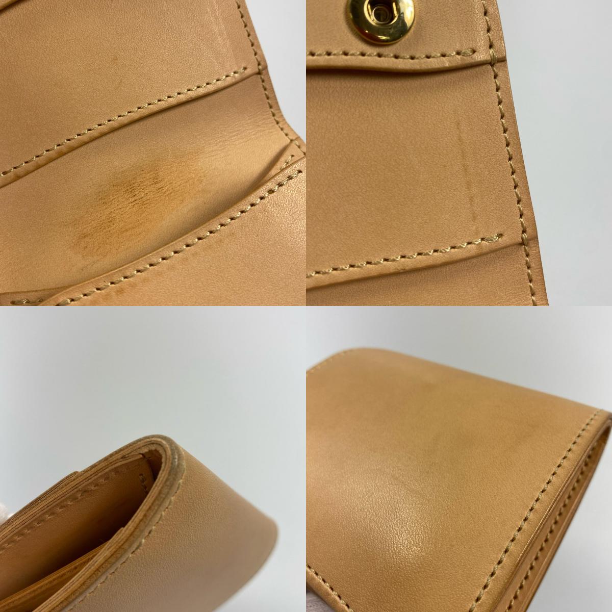 WILDSWANS | ワイルドスワンズ SADDLE PULL UP 二つ折り財布 PALM V2/SD/NT ベージュ【姫路東店】