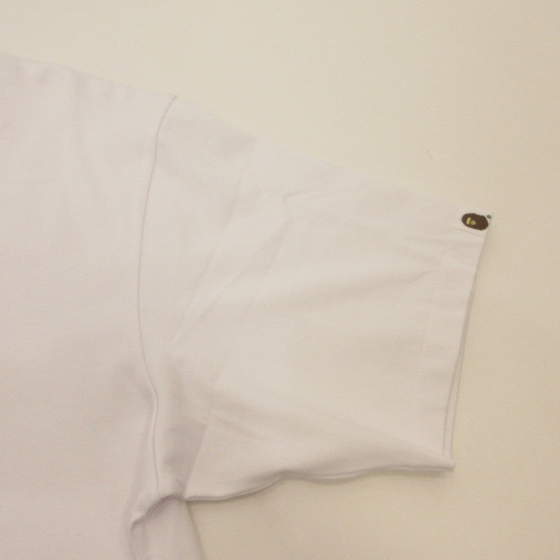 A BATHING APE | A BATHING APE RICH BRIAN COLLEGE RELAXED FIT TEE Short Sleeve T-Shirt 1L23110936 × 88RISING White Size: M