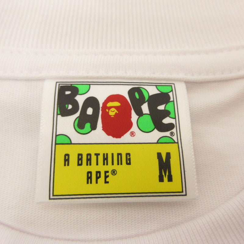 A BATHING APE | A BATHING APE RICH BRIAN COLLEGE RELAXED FIT TEE Short Sleeve T-Shirt 1L23110936 × 88RISING White Size: M