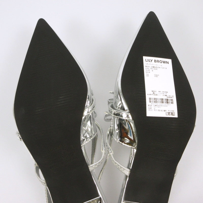 Lily Brown | Lily Brown Ribbon Detail Mules Other Shoes LWGS241313 Silver Size: S