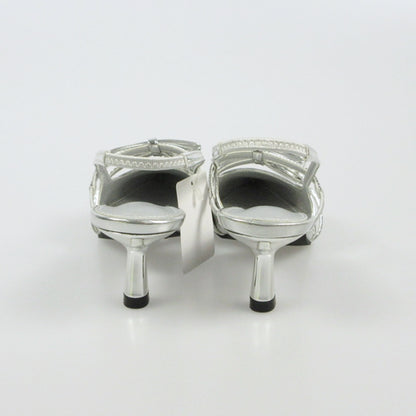 Lily Brown | Lily Brown Ribbon Detail Mules Other Shoes LWGS241313 Silver Size: S