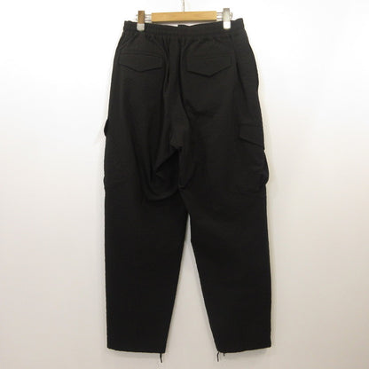 Paul Smith | Paul Smith Airy Seersucker Wide Cargo Pants Cargo Pants 152110 Black Size: M