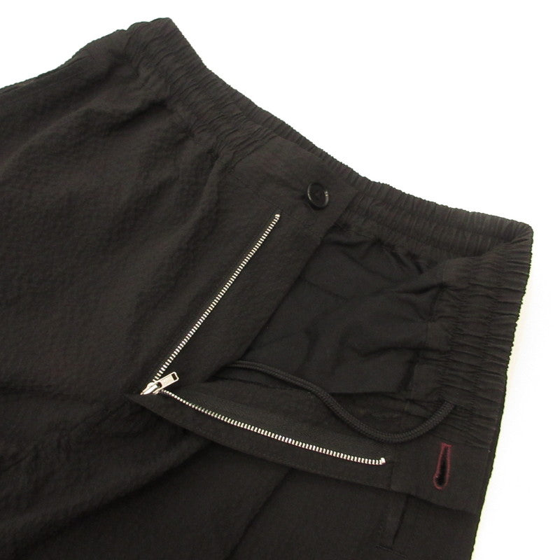 Paul Smith | Paul Smith Airy Seersucker Wide Cargo Pants Cargo Pants 152110 Black Size: M