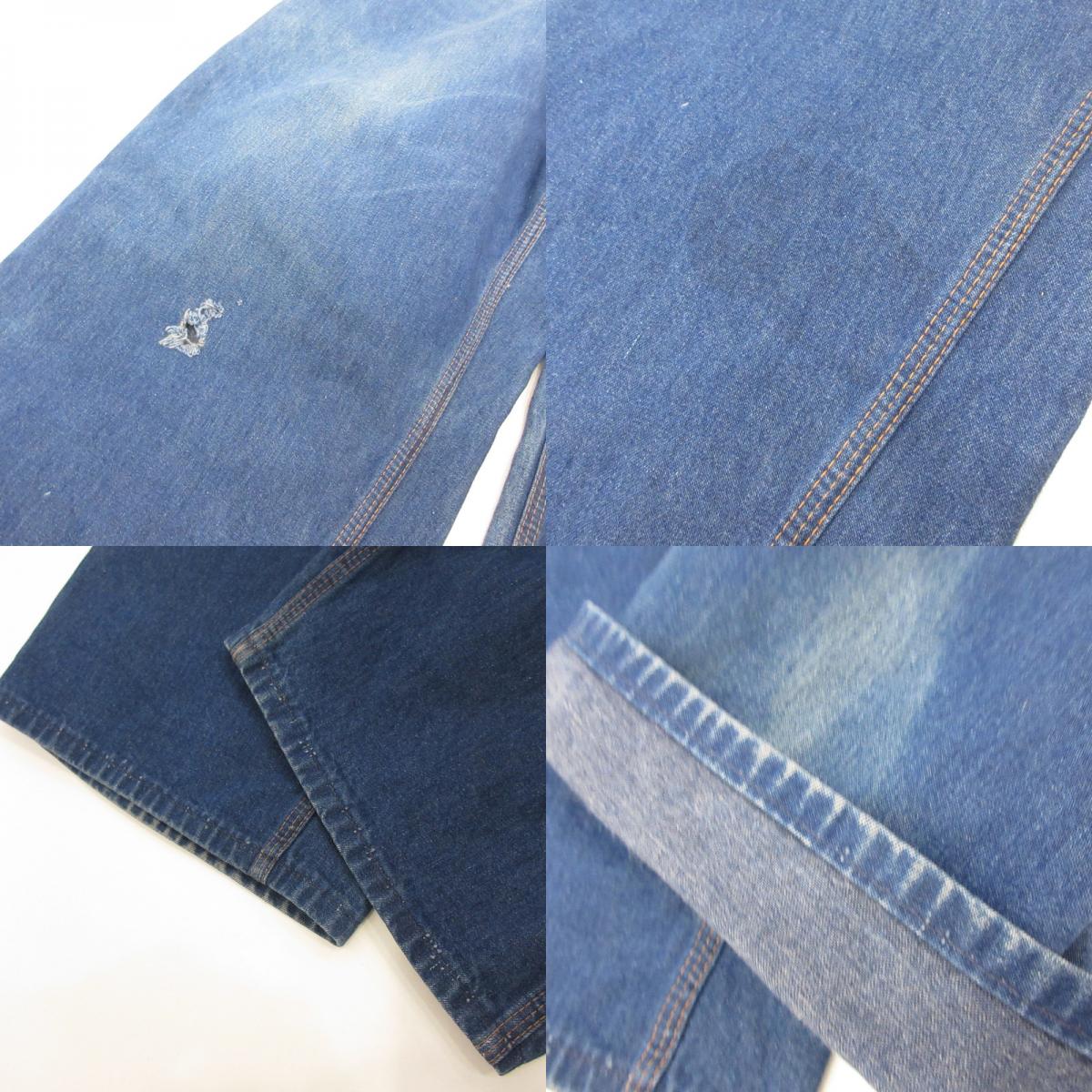 OSHKOSH | OshKosh Denim Pants, 42 TALON, Era: 60-70s, Navy, Size: 42