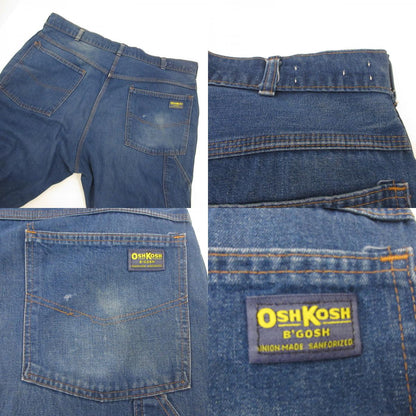 OSHKOSH | OshKosh Denim Pants, 42 TALON, Era: 60-70s, Navy, Size: 42