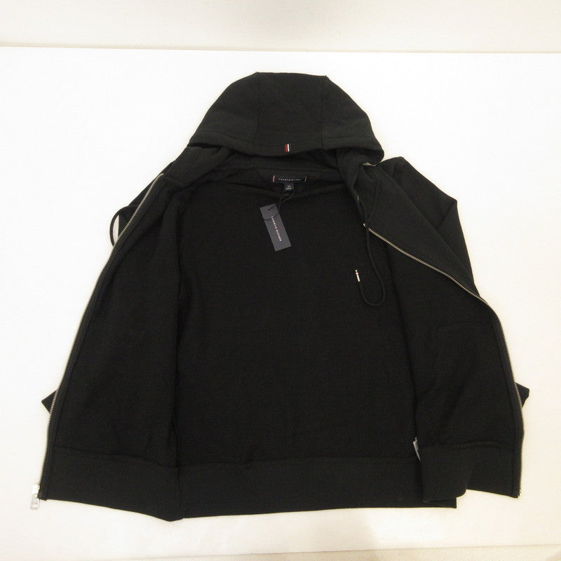 TOMMY HILFIGER | トミーヒルフィガー ESSENTIAL ZIP THROUGH HOODY パーカー 78JB342 ブラック サイズ：S