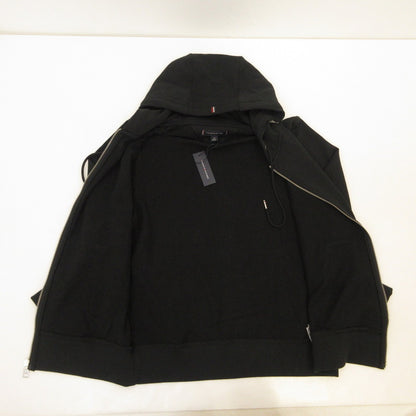 TOMMY HILFIGER | トミーヒルフィガー ESSENTIAL ZIP THROUGH HOODY パーカー 78JB342 ブラック サイズ：S