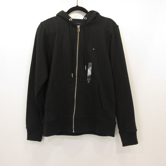 TOMMY HILFIGER | トミーヒルフィガー ESSENTIAL ZIP THROUGH HOODY パーカー 78JB342 ブラック サイズ：S