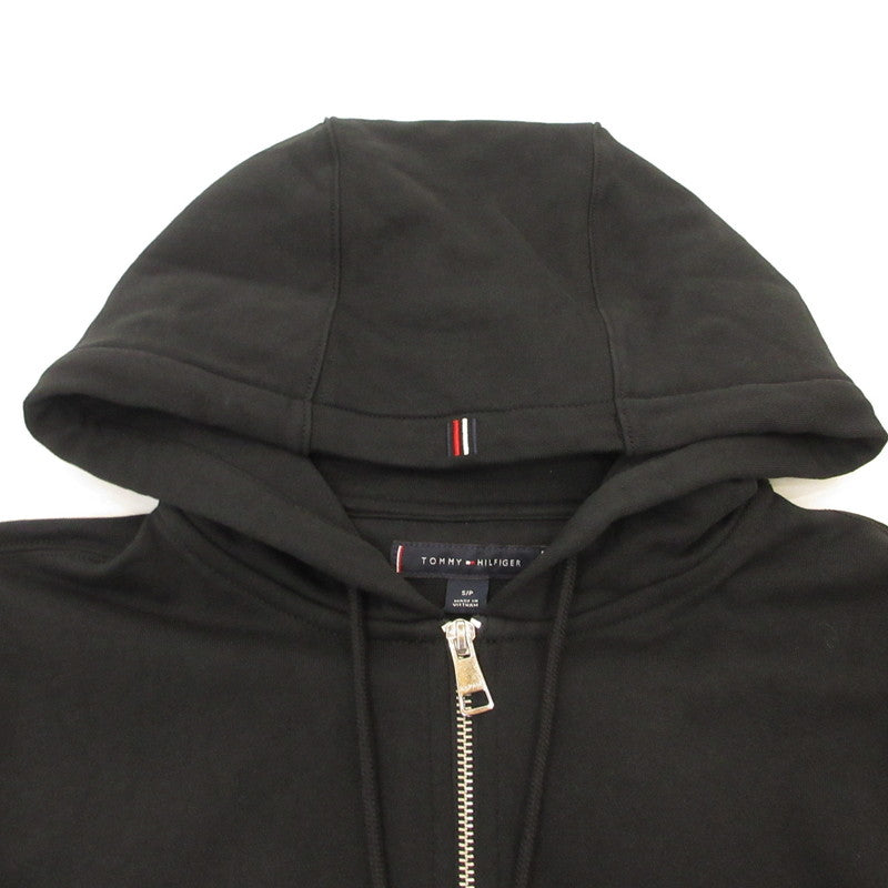 TOMMY HILFIGER | トミーヒルフィガー ESSENTIAL ZIP THROUGH HOODY パーカー 78JB342 ブラック サイズ：S