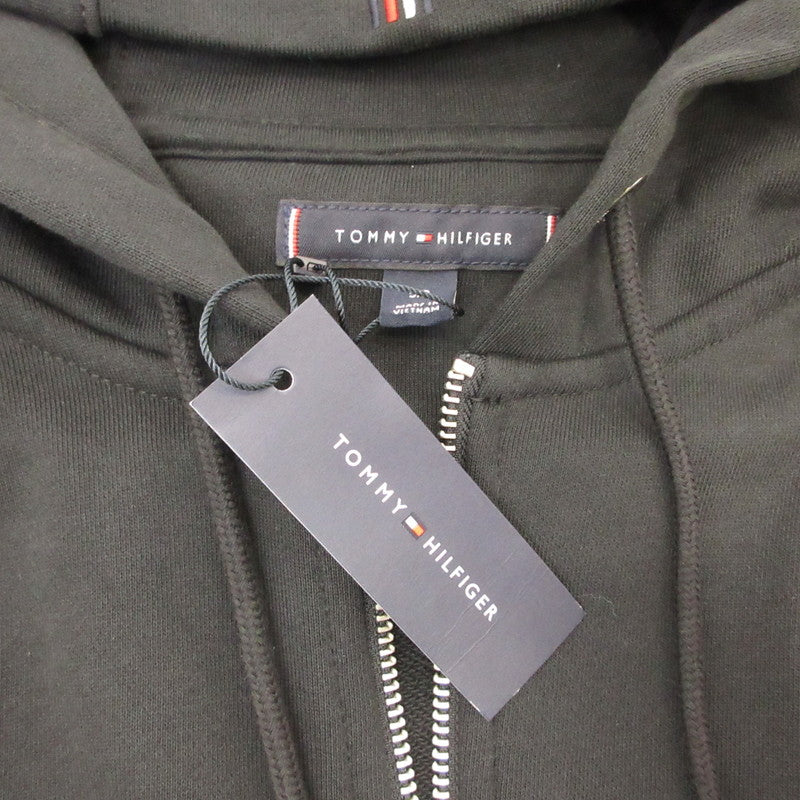 TOMMY HILFIGER | トミーヒルフィガー ESSENTIAL ZIP THROUGH HOODY パーカー 78JB342 ブラック サイズ：S