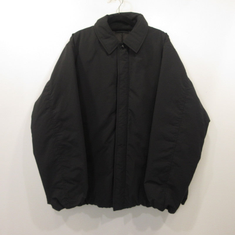 Steven Alan | Steven Alan Daruma Balmacaan Jacket I Padded Jacket 8125-1-260949 Black Size: L