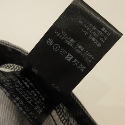 DAMAGE WIDE DENIM PANTS Denim Pants 10210801-4 Black Size: 2