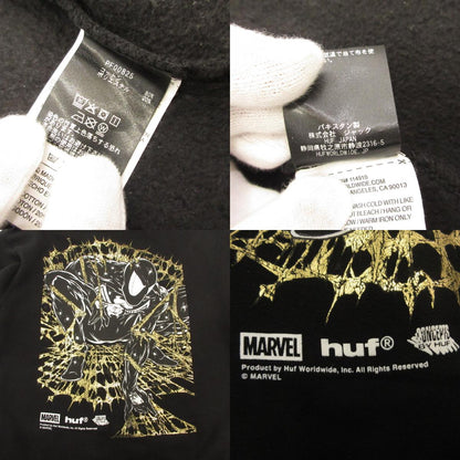 HUF | HUF SPIDER-MAN ARACHKNIGHT FZ HOODIE Hoodie PF00825 ×MARVEL Black Size: L