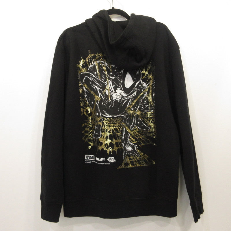 HUF | HUF SPIDER-MAN ARACHKNIGHT FZ HOODIE Hoodie PF00825 ×MARVEL Black Size: L