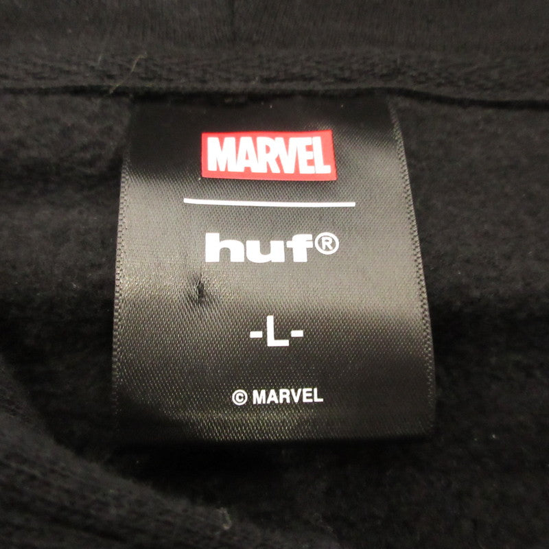 HUF | HUF SPIDER-MAN ARACHKNIGHT FZ HOODIE Hoodie PF00825 ×MARVEL Black Size: L