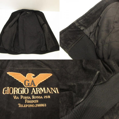 GIORGIO ARMANI | Giorgio Armani LEATHER STADIUM JACKET Leather Black Size: XL