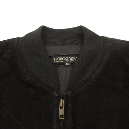 GIORGIO ARMANI | Giorgio Armani LEATHER STADIUM JACKET Leather Black Size: XL