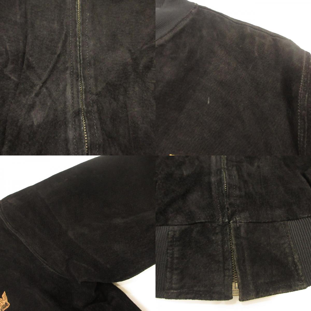 GIORGIO ARMANI | Giorgio Armani LEATHER STADIUM JACKET Leather Black Size: XL