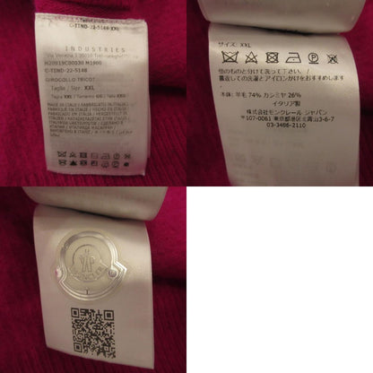 MONCLER | Moncler GIROCOLLO TRICOT Sweater H20919C00030 M1900 Genuine Product Pink Size: XXL