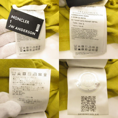 MONCLER | Moncler SS T-SHIRT WITH POCKET DETAIL Short-sleeve T-shirt H209E8C00001 829JS Genuine product JW Anderson Yellow Size: L