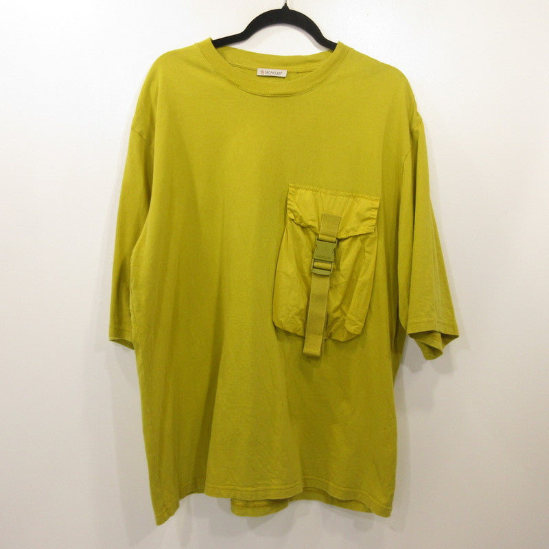 MONCLER | Moncler SS T-SHIRT WITH POCKET DETAIL Short-sleeve T-shirt H209E8C00001 829JS Genuine product JW Anderson Yellow Size: L