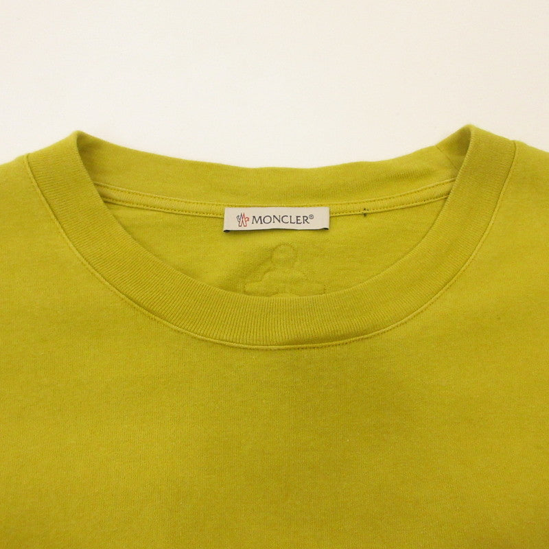 MONCLER | Moncler SS T-SHIRT WITH POCKET DETAIL Short-sleeve T-shirt H209E8C00001 829JS Genuine product JW Anderson Yellow Size: L