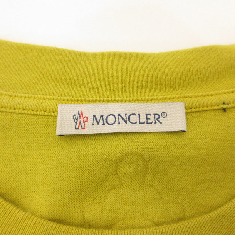 MONCLER | Moncler SS T-SHIRT WITH POCKET DETAIL Short-sleeve T-shirt H209E8C00001 829JS Genuine product JW Anderson Yellow Size: L