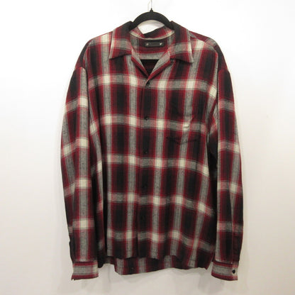 MINEDENIM | Mine Denim RS Nep Check Open Collar L/S Shirt Long-Sleeve Shirt 2303-5001-17-032 Size: 3