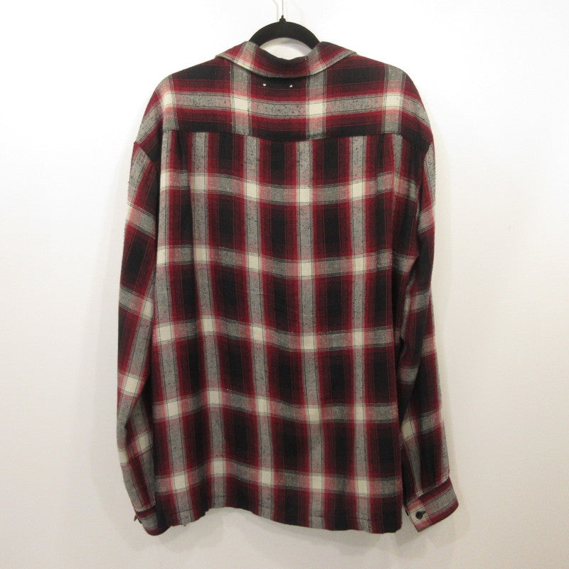 MINEDENIM | Mine Denim RS Nep Check Open Collar L/S Shirt Long-Sleeve Shirt 2303-5001-17-032 Size: 3