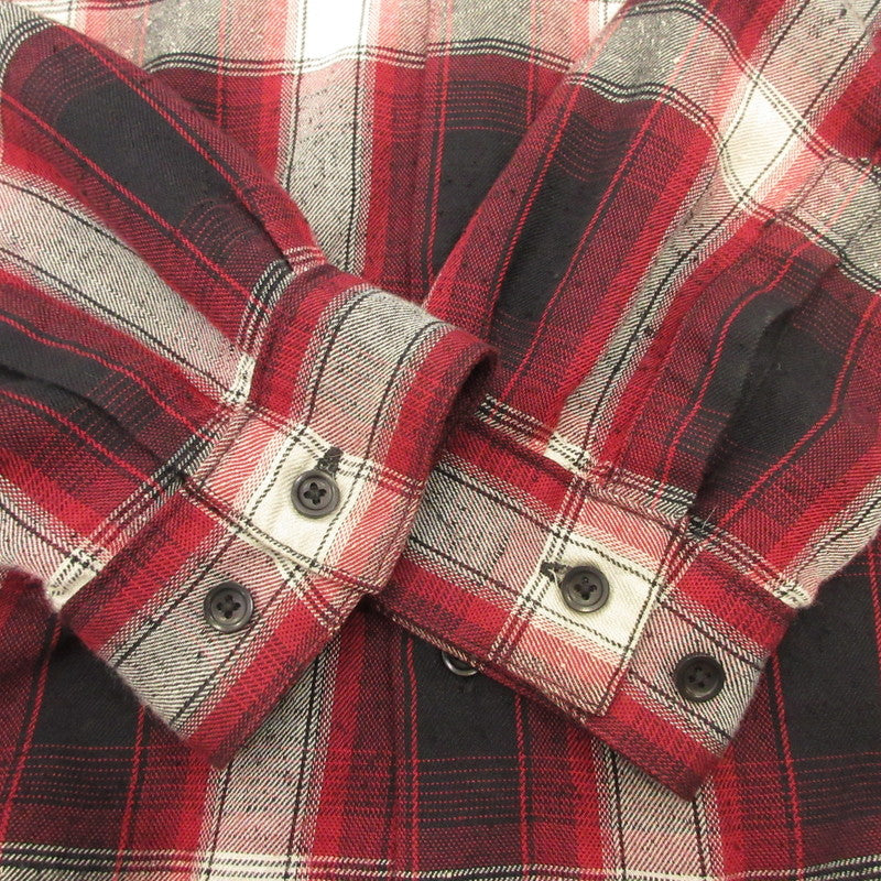 MINEDENIM | Mine Denim RS Nep Check Open Collar L/S Shirt Long-Sleeve Shirt 2303-5001-17-032 Size: 3
