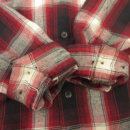 MINEDENIM | Mine Denim RS Nep Check Open Collar L/S Shirt Long-Sleeve Shirt 2303-5001-17-032 Size: 3