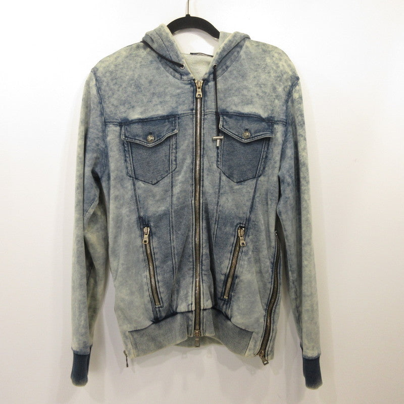 BALMAIN | BALMAIN Hoodie S8H6243J002 Blue Size: S