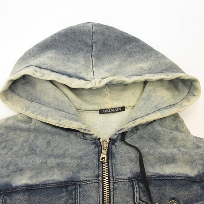 BALMAIN | BALMAIN Hoodie S8H6243J002 Blue Size: S