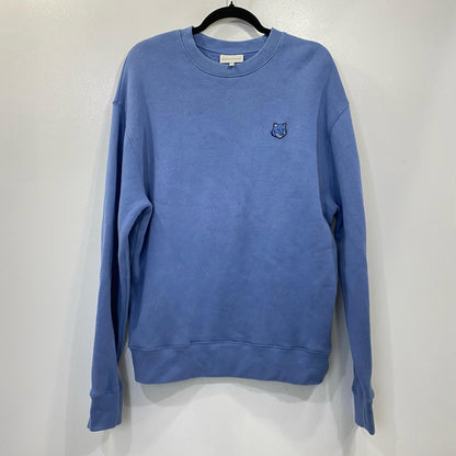 MAISON KITSUNE | メゾンキツネ BOLD FOX HEAD PATCH COMFORT SWEATSHIRT スウェット MM00316KM0307 スウェットシャツ ブルー サイズ：M【姫路東店】