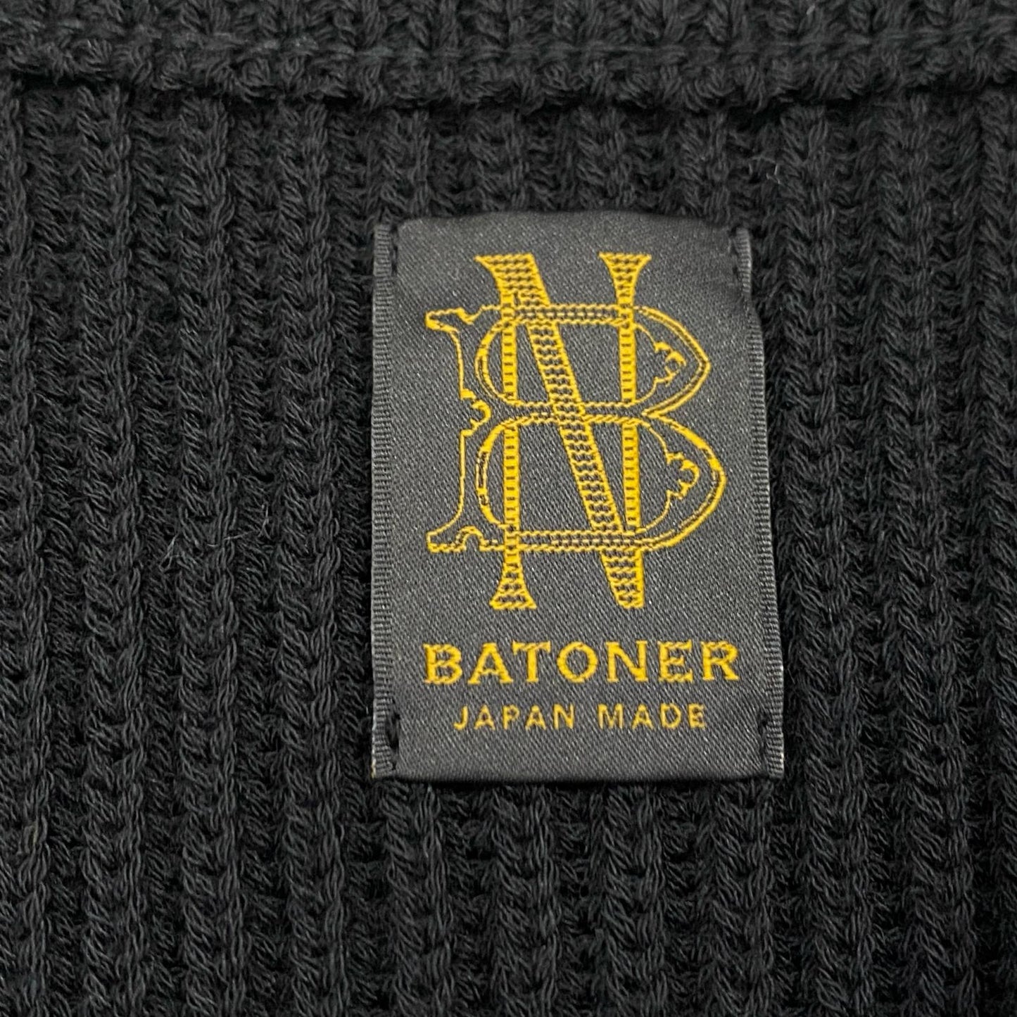 BATONER | バトナー DRIVERS KNIT VEST ベスト BN-25FM-102 ブラック サイズ：2【姫路東店】