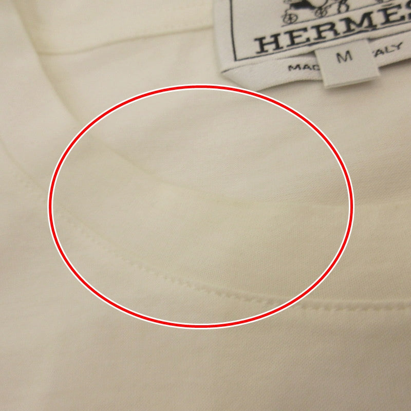 HERMES | Hermes NATURE OF MEN Short Sleeve T-shirt Authentic White Size: M