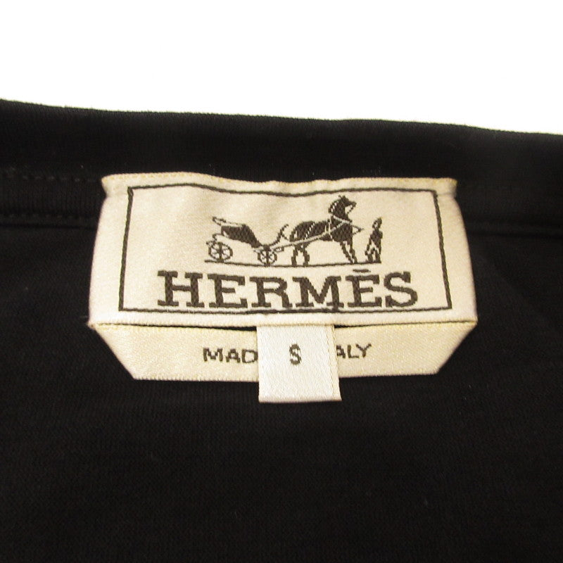 HERMES | HERMES Long Sleeve T-Shirt Genuine Domestic Product Black Size: S