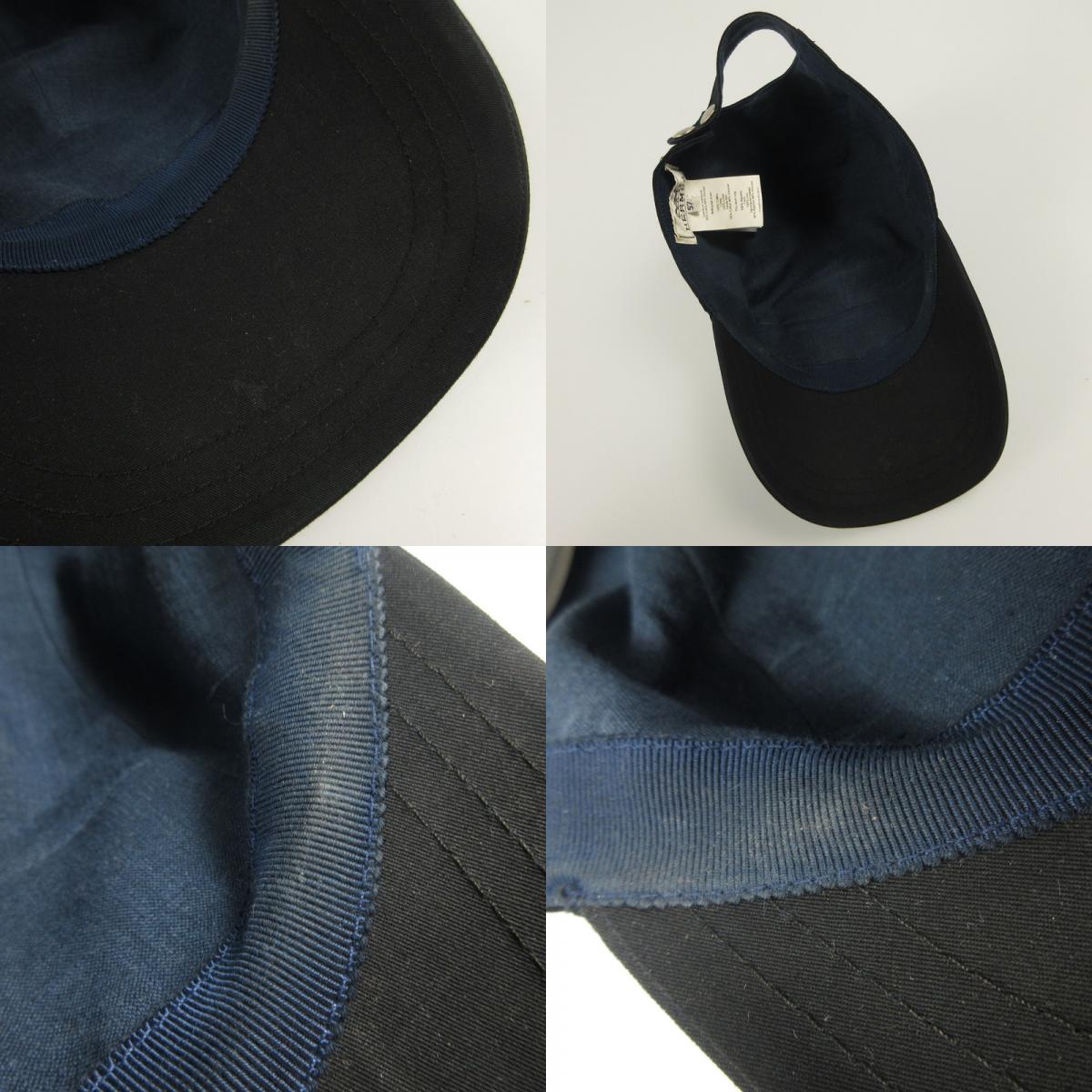 HERMES | HERMES Nevada Cap, Domestic, Black, Size: 57