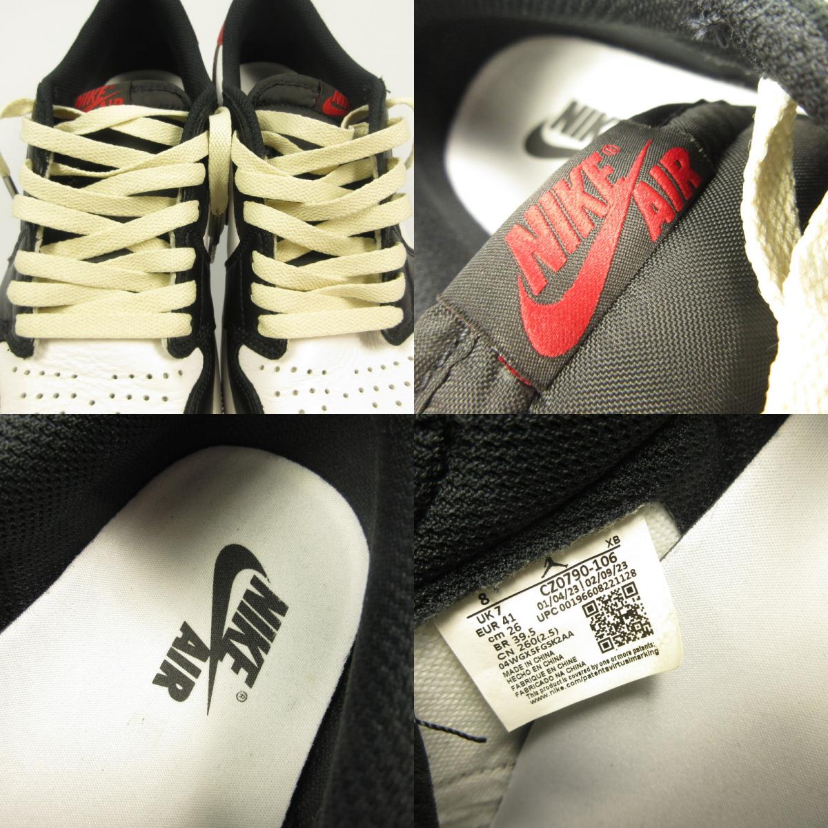 NIKE | Nike AIR JORDAN 1 RETRO LOW OG Sneakers CZ0790-106 Red 26cm