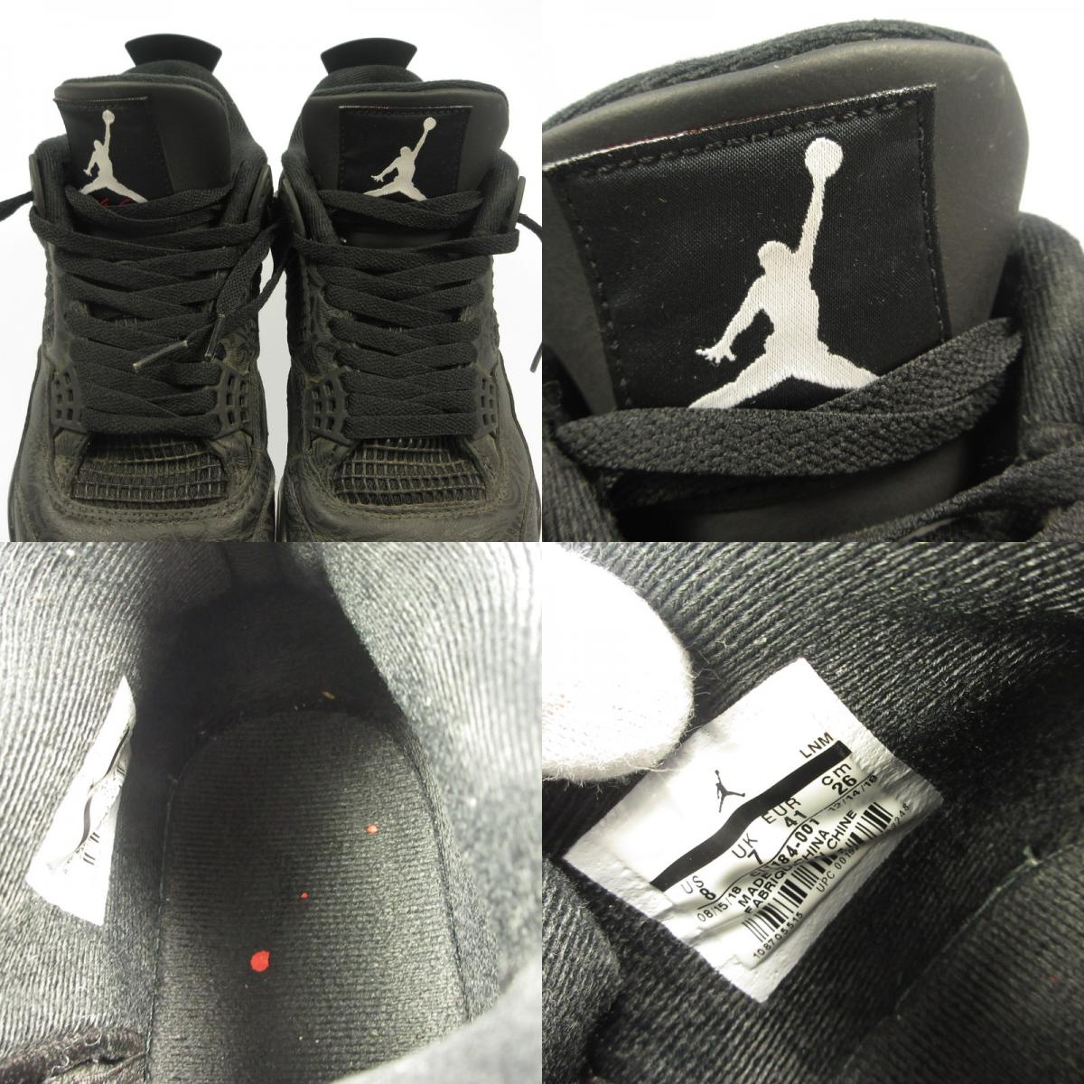 NIKE | Nike AIR JORDAN 4 RETRO SE Sneakers CI1184-001 2019S/S Black 26cm