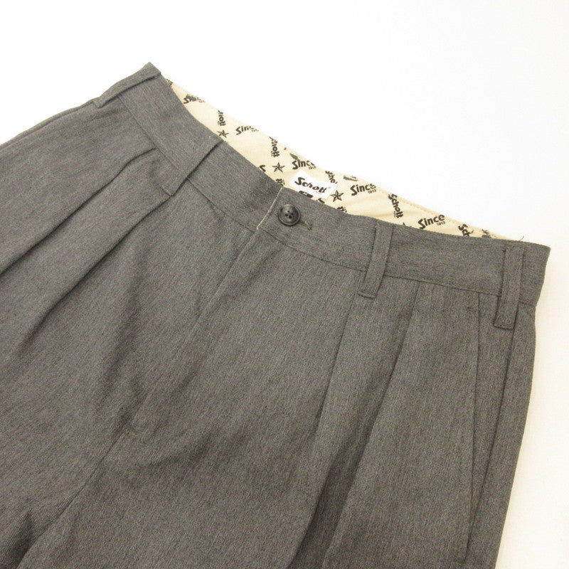 schott | ショット TC DOUBLE PLEATED WIDE PANTS チノパンツ 3116037 グレー サイズ：M