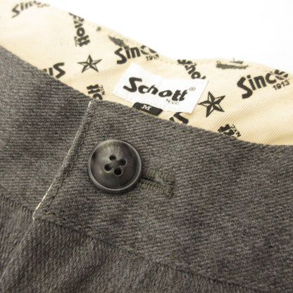 schott | ショット TC DOUBLE PLEATED WIDE PANTS チノパンツ 3116037 グレー サイズ：M